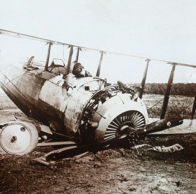 Pilota morto in un aereo Salmson abbattuto da Unbekannt