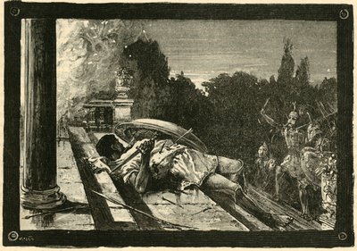 Morte di Alcibiade, 1890 da Unbekannt