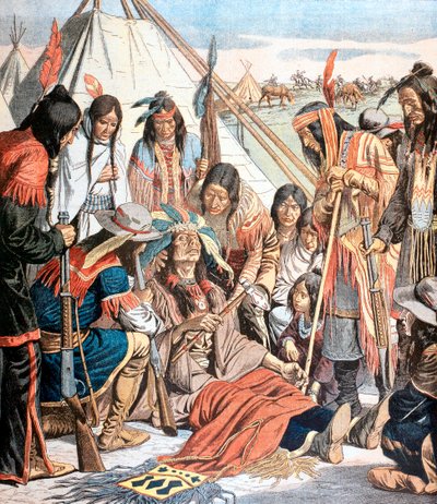 Morte di Joseph Capo dei Nez-Perce, 1877 1904 da Unbekannt