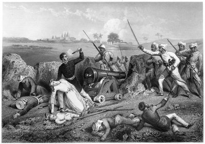 Morte del maggiore Skene e sua moglie a Jhansi, 1857 da Unbekannt