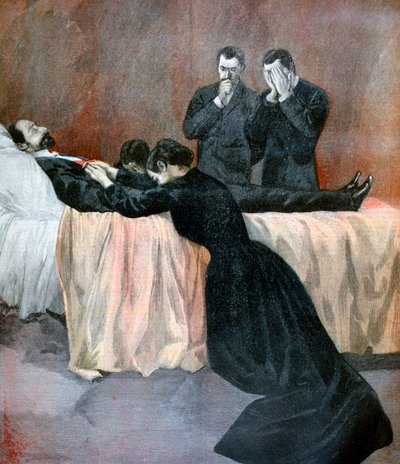 Morte di Marie François Sadi Carnot, Presidente della Terza Repubblica Francese, 1894 da Unbekannt