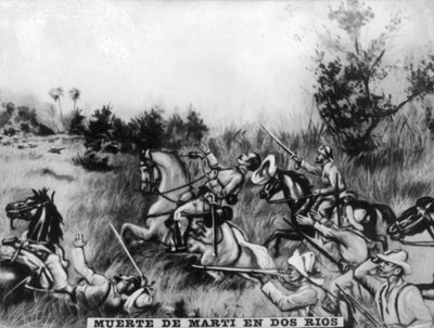 Morte di Marti nella battaglia dei Due Fiumi, 1895, anni 1920 da Unbekannt