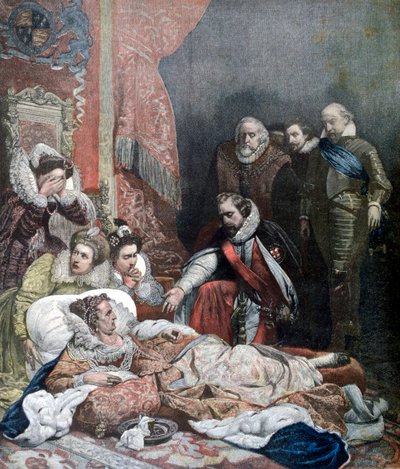 Morte della Regina Elisabetta, 1892 da Unbekannt