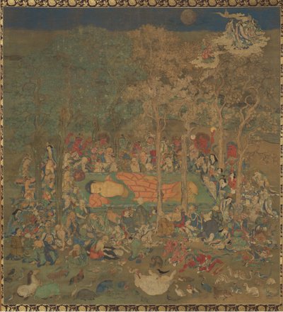 Morte del Buddha Storico Nehan-zu, XIV secolo da Unbekannt