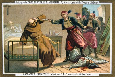 Morte del Reverendo Padre Salvatore, un monaco francescano, 1895 da Unbekannt
