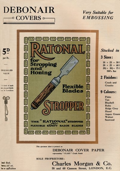 Copertine Debonair - Lame per rasoi Ratonal Stropper, 1909 da Unbekannt