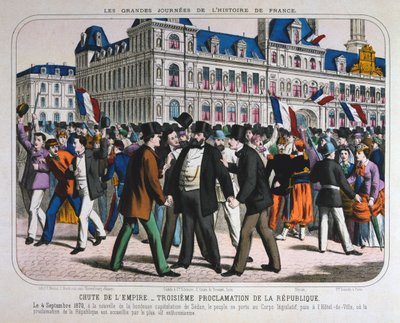 Dichiarazione della Terza Repubblica Francese, 4 settembre 1870 da Unbekannt