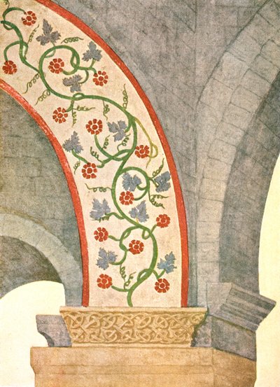 Decorazione nella chiesa di San Giovanni Battista, Grandson, Vaud, Svizzera, 1928 da Unbekannt