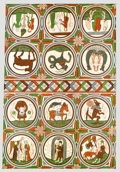 Decorazione nella Chiesa Vecchia di Stora Råda, Västra Götaland, Svezia, 1928 da Unbekannt