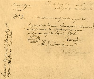 Decreto del Direttorio Esecutivo, 2 marzo 1796, 1921 da Unbekannt