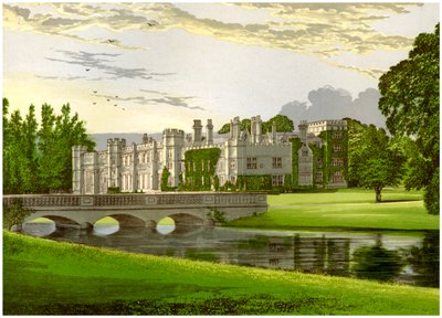 Deene Park, Northamptonshire, casa della Contessa di Cardigan, c1880 da Unbekannt
