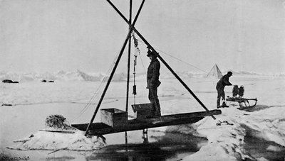 Temperatura delle acque profonde. Su con il termometro. 12 luglio 1894, 1894-1897 da Unbekannt
