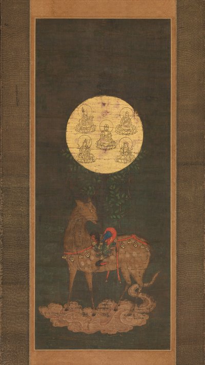 Mandala del Cervo del Santuario di Kasuga, fine XIV secolo da Unbekannt
