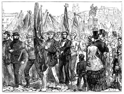 Dimostrazione di marinai, 19° secolo, 1900 da Unbekannt