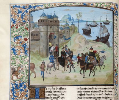Partenza del Duca Ludovico II di Borbone da Genova a Tunisi da Unbekannt