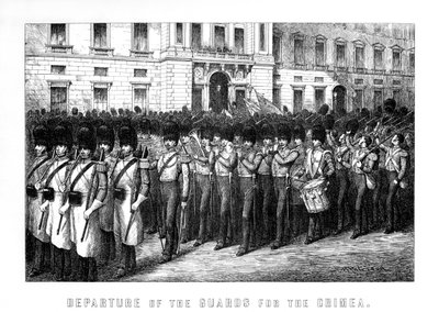 Partenza delle guardie per la Crimea, 1854 1899 da Unbekannt