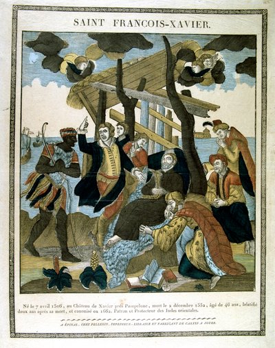 Raffigurazione di San Francesco Saverio 1506-1552, missionario che fondò l