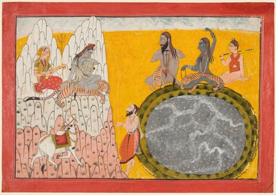 Discesa del Gange, c. 1700-10 da Unbekannt