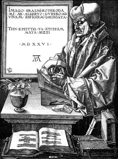 Desiderius Erasmus, autore, studioso e umanista olandese, 1893 da Unbekannt