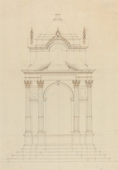 Progetto per un Baldacchino da Unbekannt