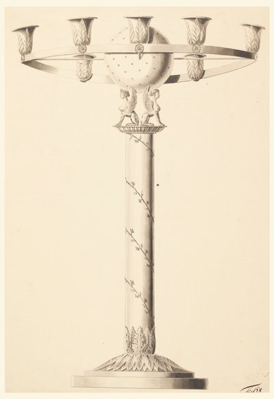 Progetto per un candelabro da Unbekannt