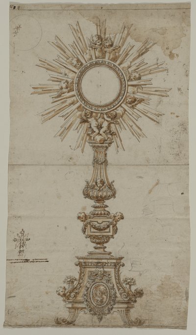 Progetto per un Ostensorio, 1600s da Unbekannt