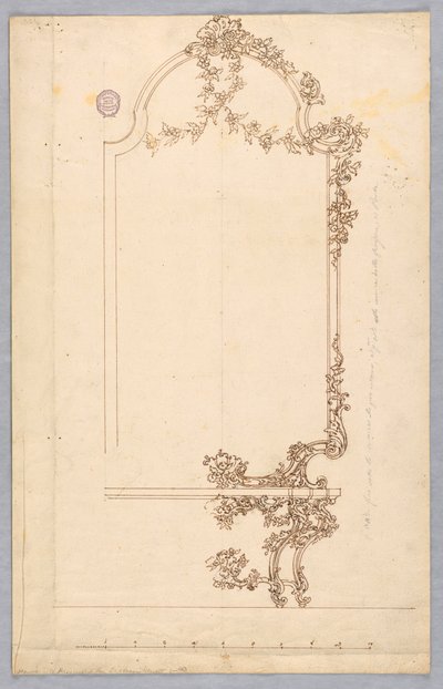 Design per un Tavolo da Parete da Unbekannt