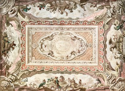 Progetto per un dipinto sul soffitto, Paesi Bassi, 1928 da Unbekannt