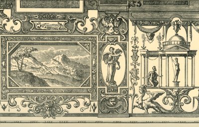 Progetto per una decorazione murale o del soffitto in stile grottesco, XVI secolo, 1881 da Unbekannt