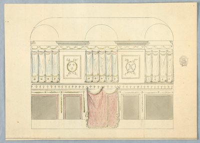 Disegno per un interno da Unbekannt