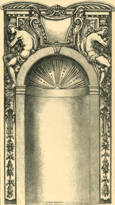 Progetto per la decorazione di una nicchia, fine XVI secolo, 1881 da Unbekannt