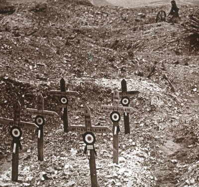 Batteria distrutta, Fort Vaux, Francia settentrionale da Unbekannt