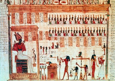 Dettaglio da un rotolo del Libro dei Morti, Antico Egitto, Periodo Tolemaico, 332-30 a.C. da Unbekannt