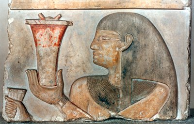 (dettaglio) di un bassorilievo da El-Bahrain, Egitto, XXII-XX secolo a.C. da Unbekannt