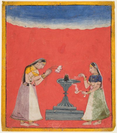 Devangandhari Ragini di Hindola, c. 1700 da Unbekannt