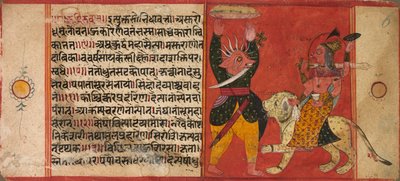Devi che attacca un demone, c. 1630 da Unbekannt