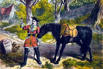 Dick Turpin 1706-1739, ladro e bandito inglese, XIX secolo da Unbekannt