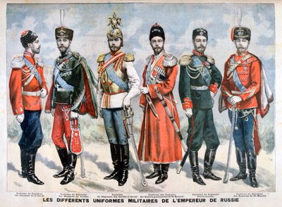 Diverse uniformi militari russe dell