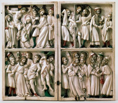 Dittico con soggetti evangelici, fine XIV secolo da Unbekannt