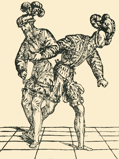 Disarmo contro il pugnale, c1536 da Unbekannt