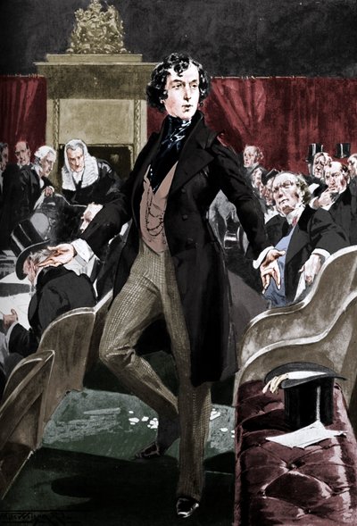 Il primo discorso di Disraeli alla Camera dei Comuni da Unbekannt