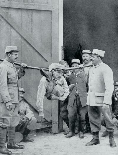 Distrazioni al fronte, il serpente umano, Francia, Prima Guerra Mondiale, 1915 da Unbekannt