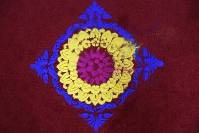 Rangoli di Diwali nel tempio Shirdi Sai Baba, Leicester. Regno Unito da Unbekannt