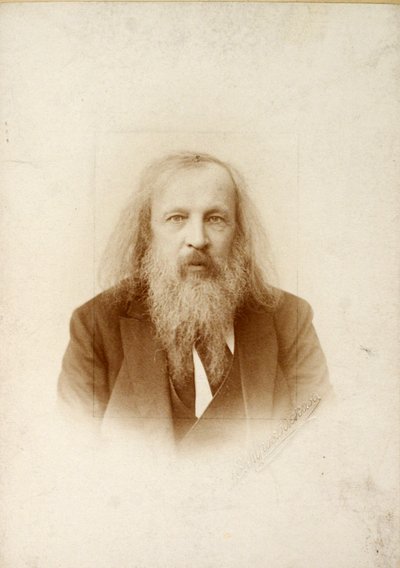 Dmitri Mendeleev, chimico russo, c. 1890-c. 1907 da Unbekannt