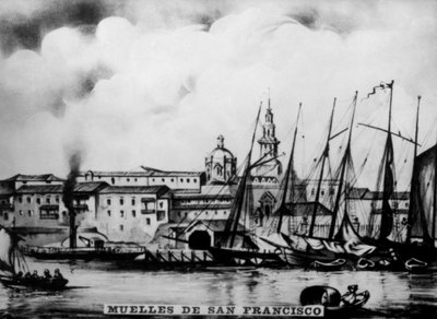 Docks di San Francisco, XIX secolo, anni 1920 da Unbekannt