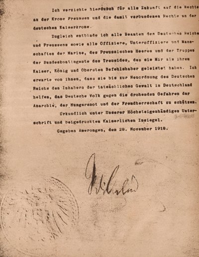 Documento che conferma l