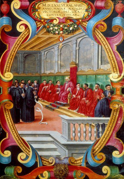 Doge di Venezia e il suo consiglio da Unbekannt