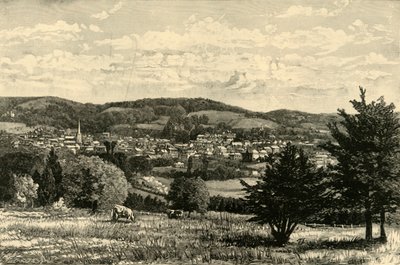 Dorking, dalla strada per i Denbies, 1898 da Unbekannt