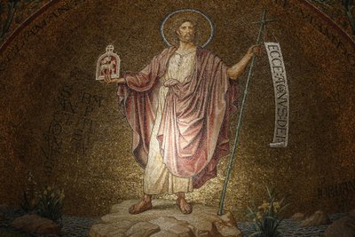Abbazia della Dormizione, mosaico di San Giovanni Battista da Unbekannt