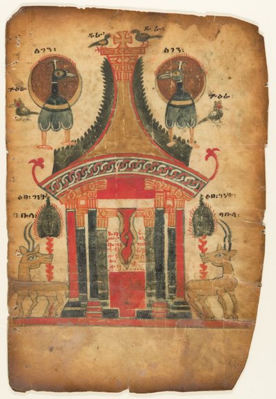 Foglio di Vangelo a doppia faccia, prima metà del XIV secolo da Unbekannt